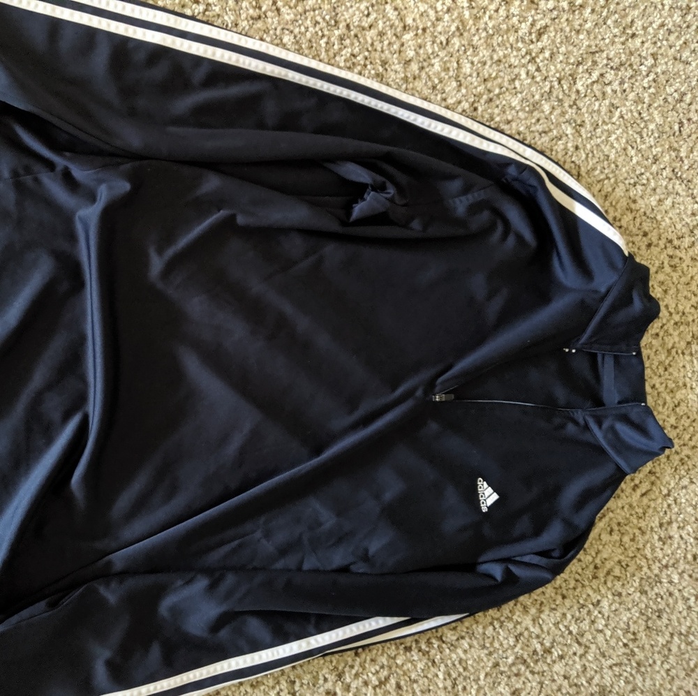 Men's Adidas (L) Navy Quarter Zip